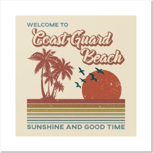 Coast Guard Beach - Coast Guard Beach Retro Sunset Posters and Art